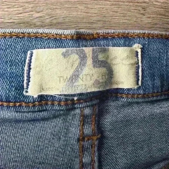 Free People Great Heights Frayed Fringe Skinny Jeans 25 - Picture 6 of 11